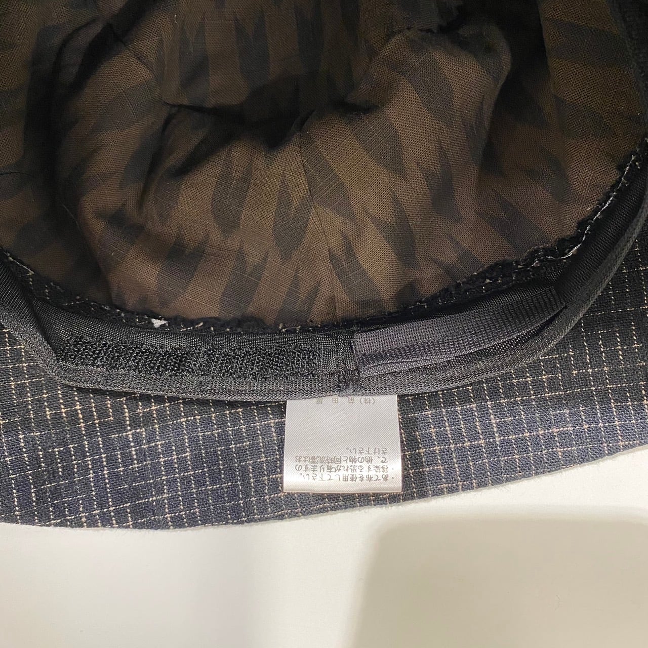 メリーハット バケットハット 2カラー 遠州織り 逆スラブたてよこ絣