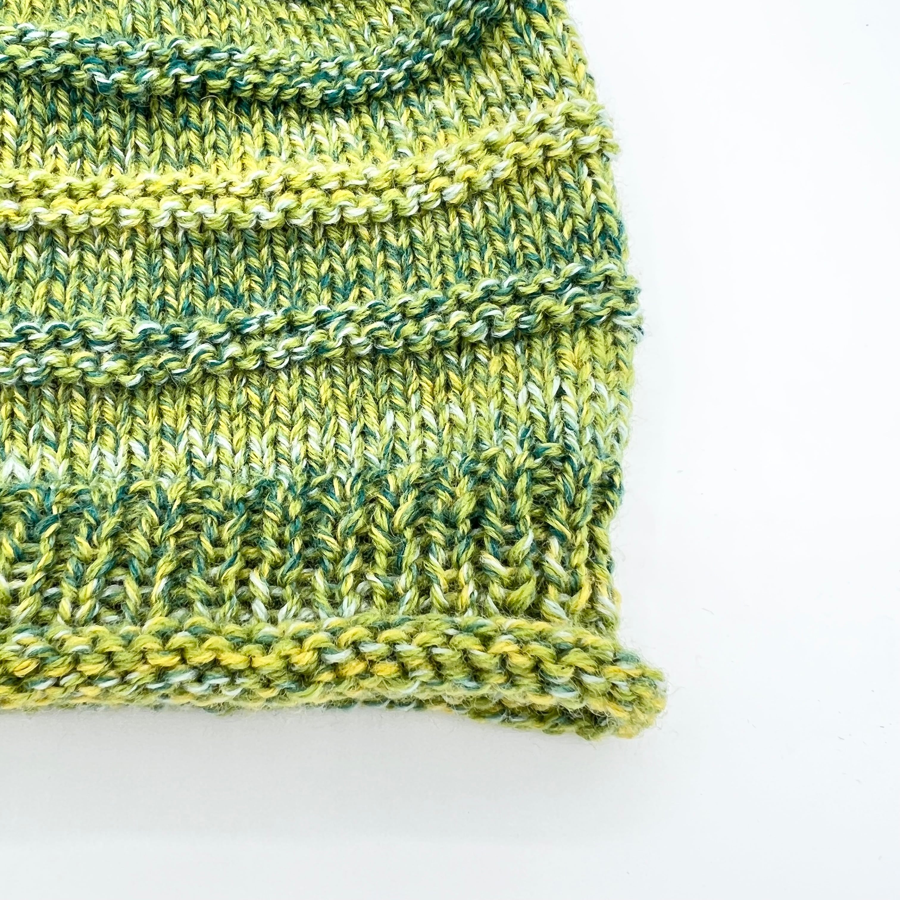 <受注生産>【手編み】ウール100% グラデーションカラーの帽子 6カラー 室内帽子 お出かけ帽子 天然素材 棒針編み