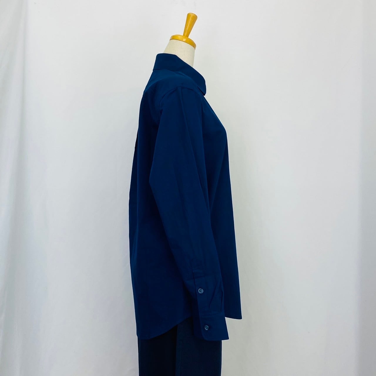 【再販】メンズシャツ ユニセックスシャツ 遠州 パラシュートクロス ネイビー