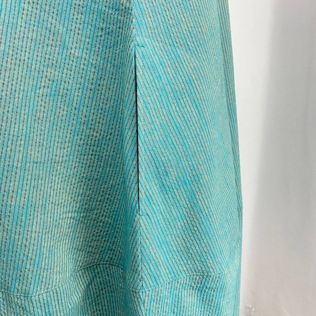 【再販】232011 切替えビッグワンピース 2カラー 遠州織物 逆スラブストライプ 薄手