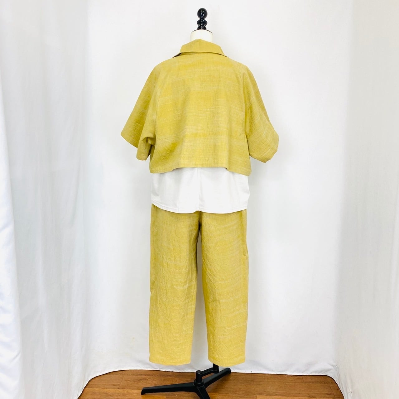 241011 ボレロ風ジャケット 3カラー 遠州織物 うすで逆スラブ