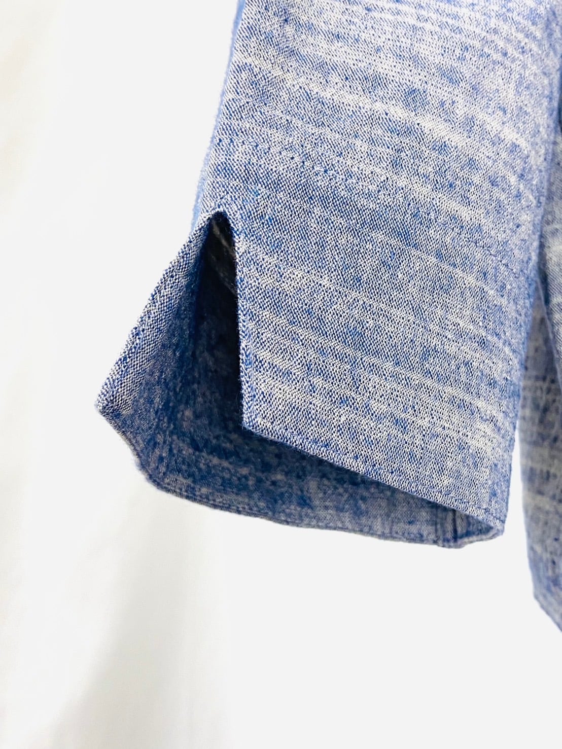 251021 ノーカラーショートジャケット 3カラー 遠州織物 うすでシャンブレー