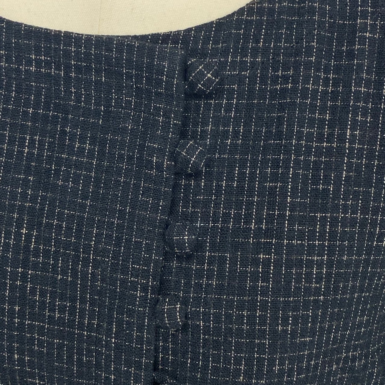 【特別企画デザイン】クルミ釦タックワークフレアーワンピース 3カラー 遠州織り 逆スラブ