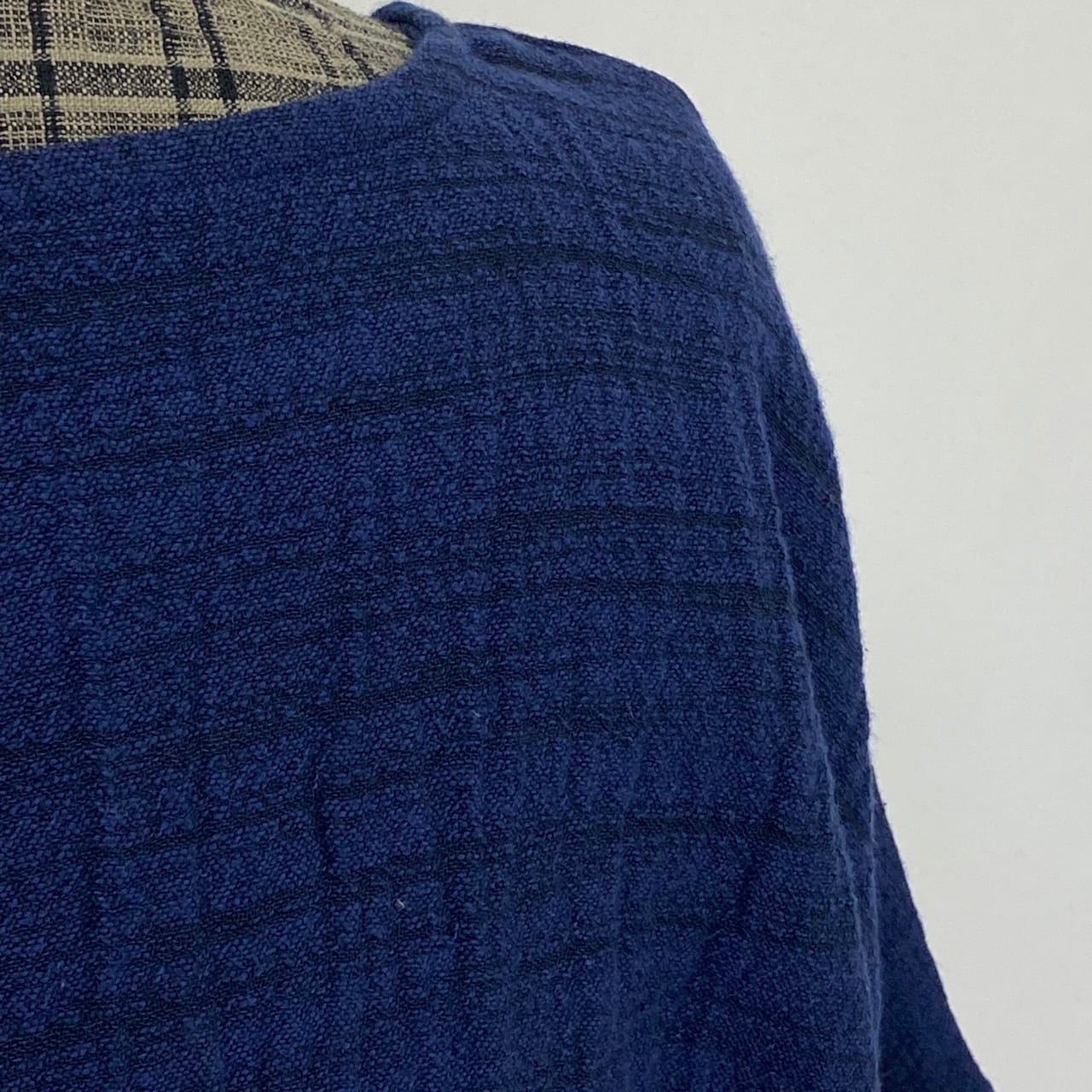 204022 ゆったりポンチョ 3カラー 遠州織り 逆スラブ二重織