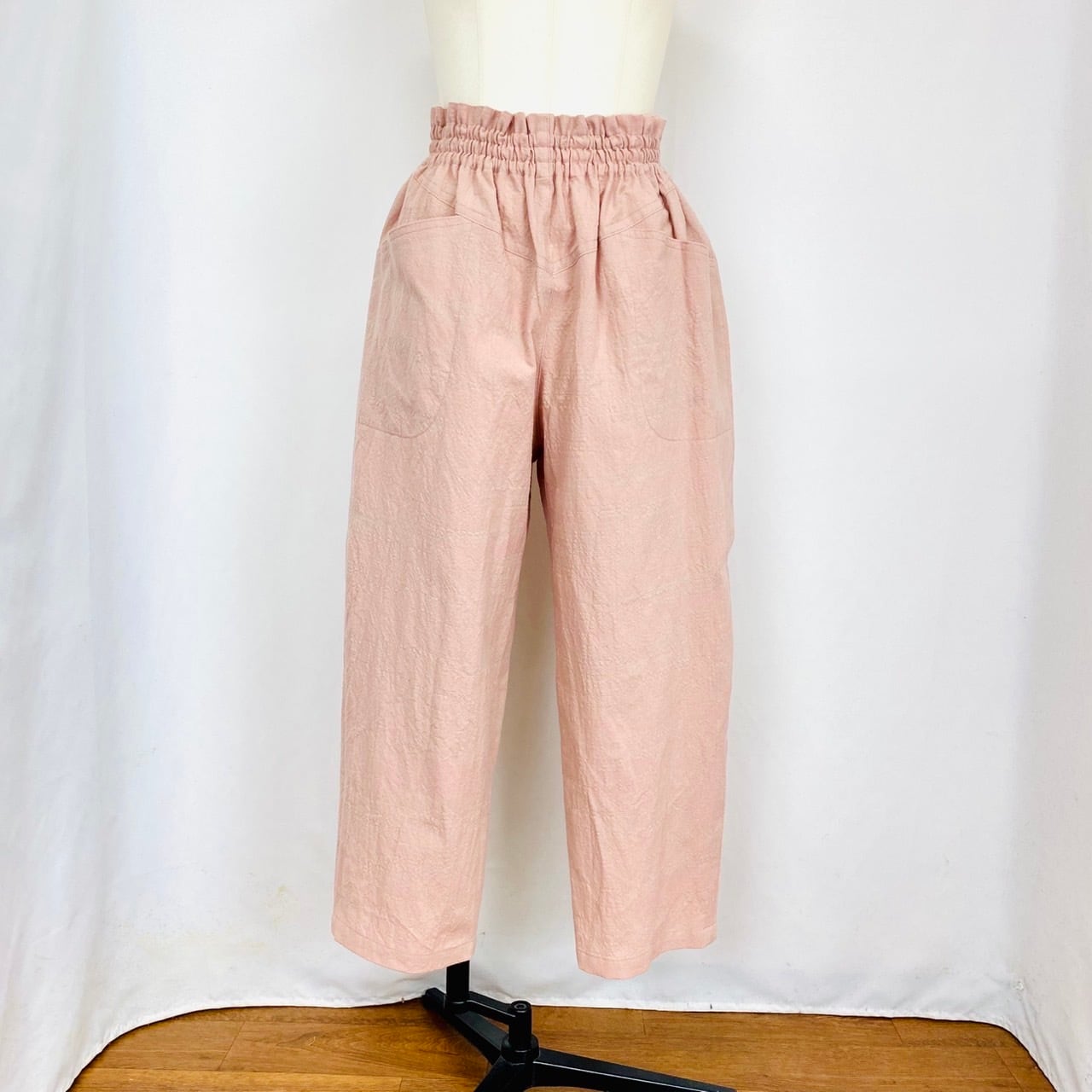 245031 ヨーク切替えパンツ 3カラー 遠州織物 うすで逆スラブ