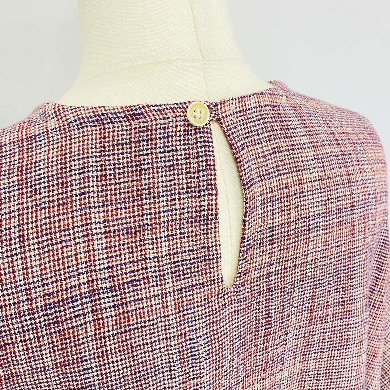 【再販】242011 サイドギャザーワンピース 2カラー 遠州織り 逆スラブ 薄手