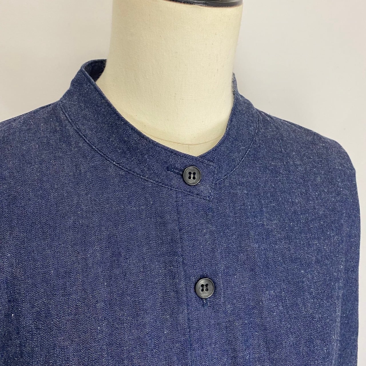 252059 ドルマンスリーブのロングブラウス 2カラー 岡山デニム