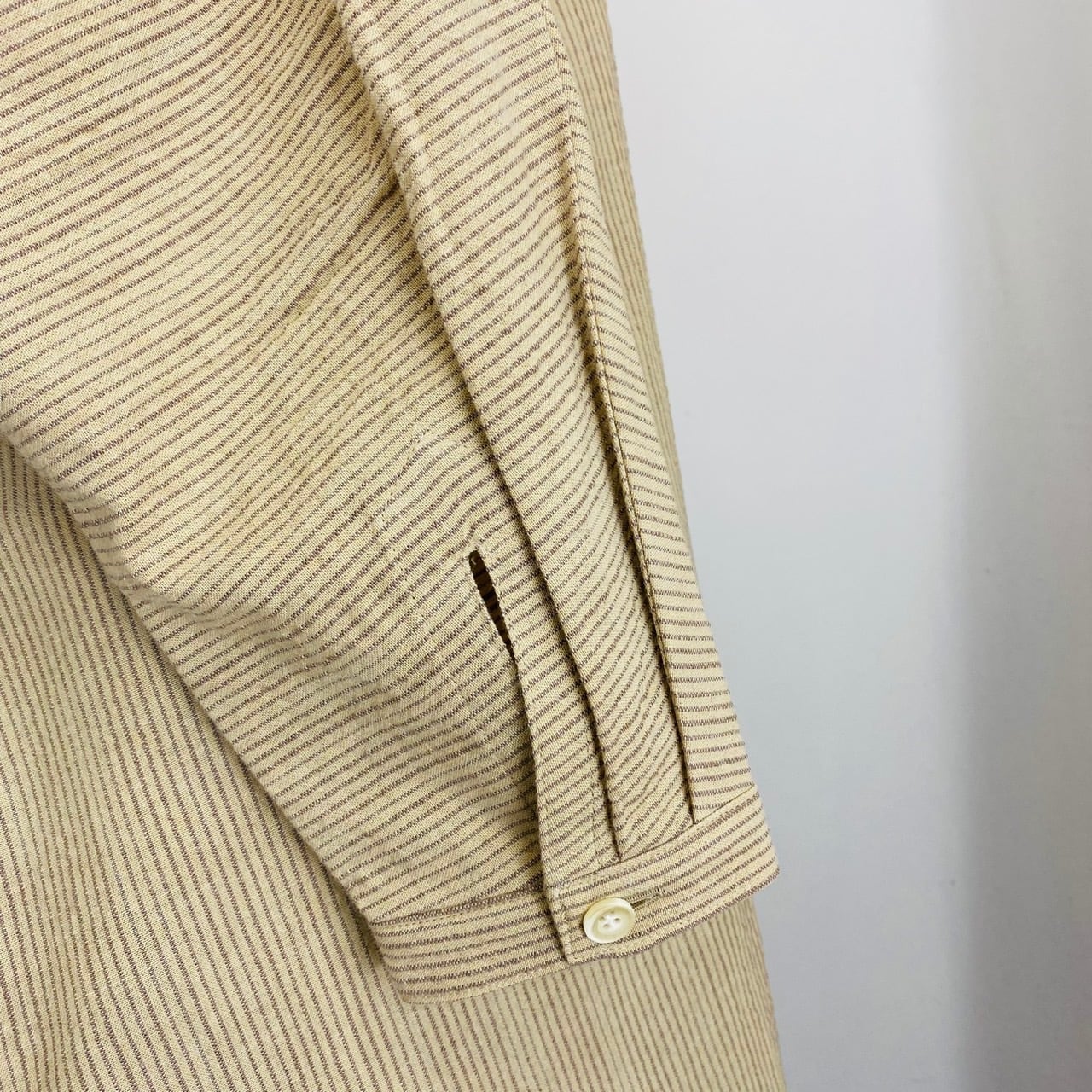 252051 ドルマンスリーブのロングブラウス 2カラー 遠州織物 逆スラブストライプ うすで