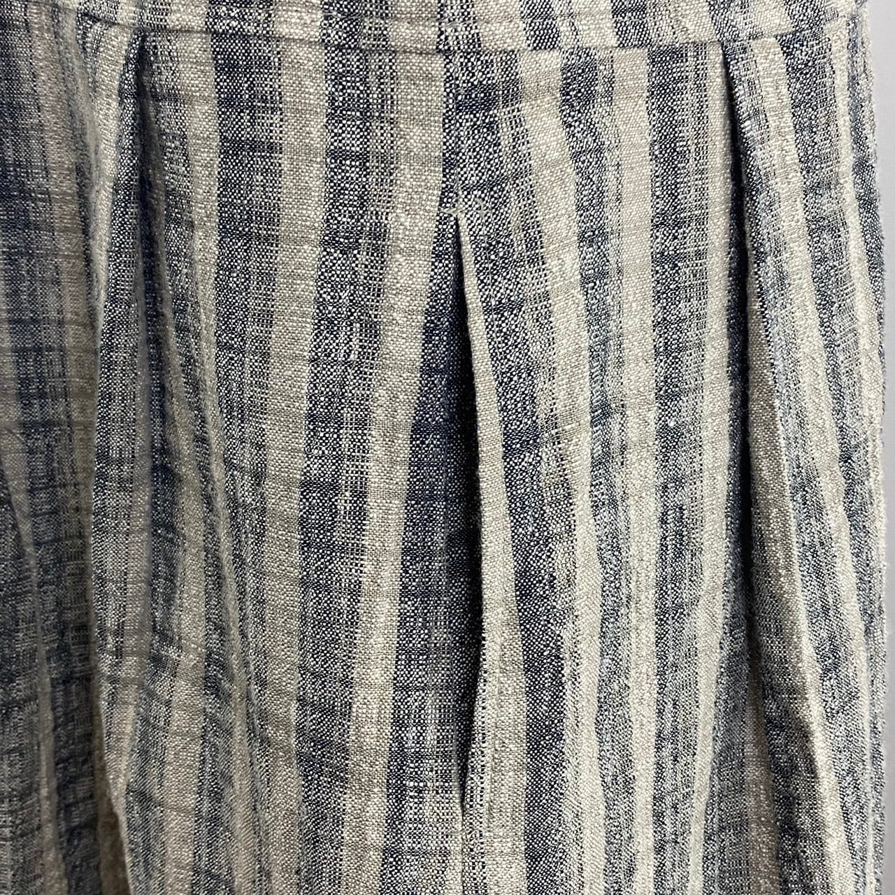 202011 ローウエストワンピース 2カラー 遠州織物 うすで逆スラブ絣ストライプ