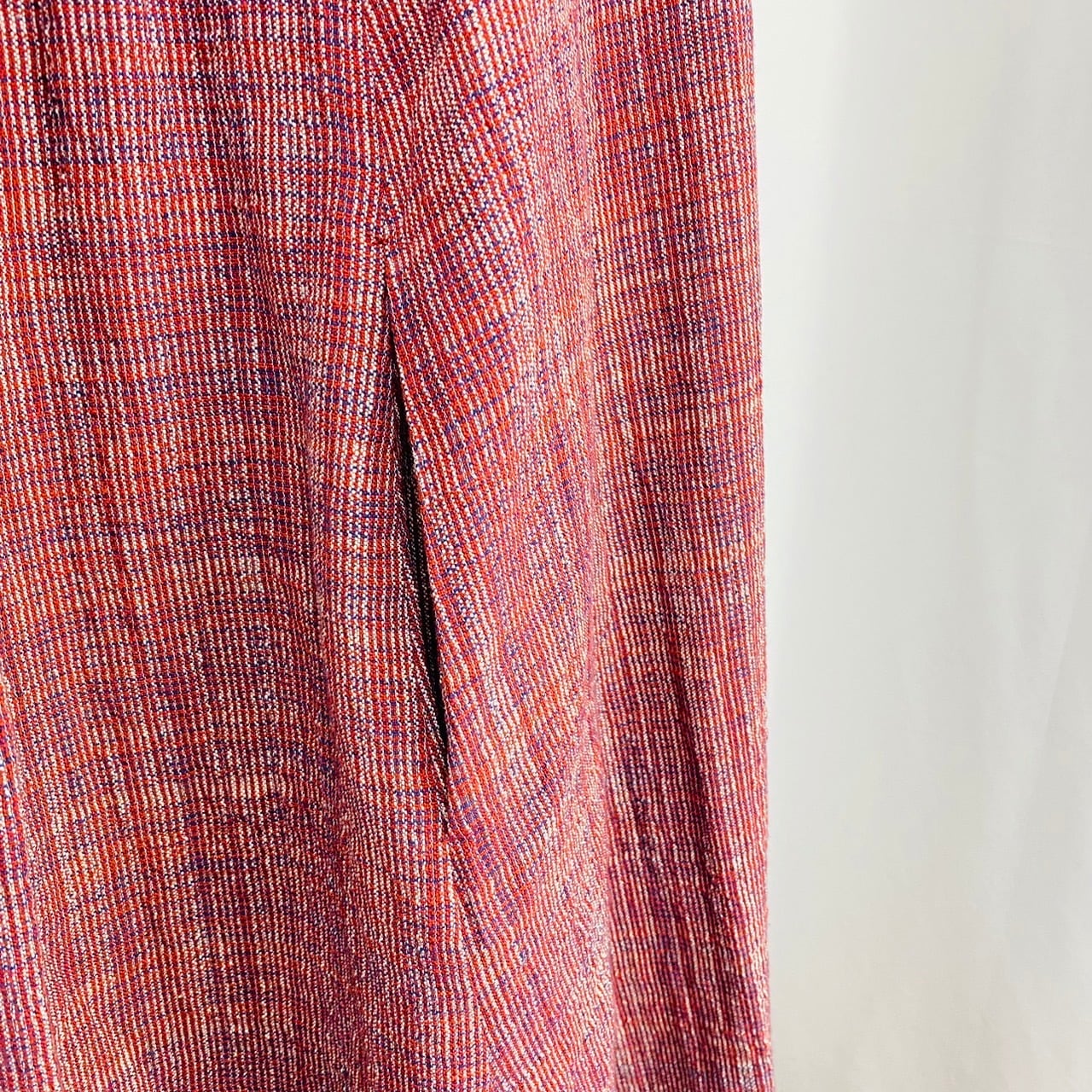 【再販】242011 サイドギャザーワンピース 2カラー 遠州織り 逆スラブ 薄手