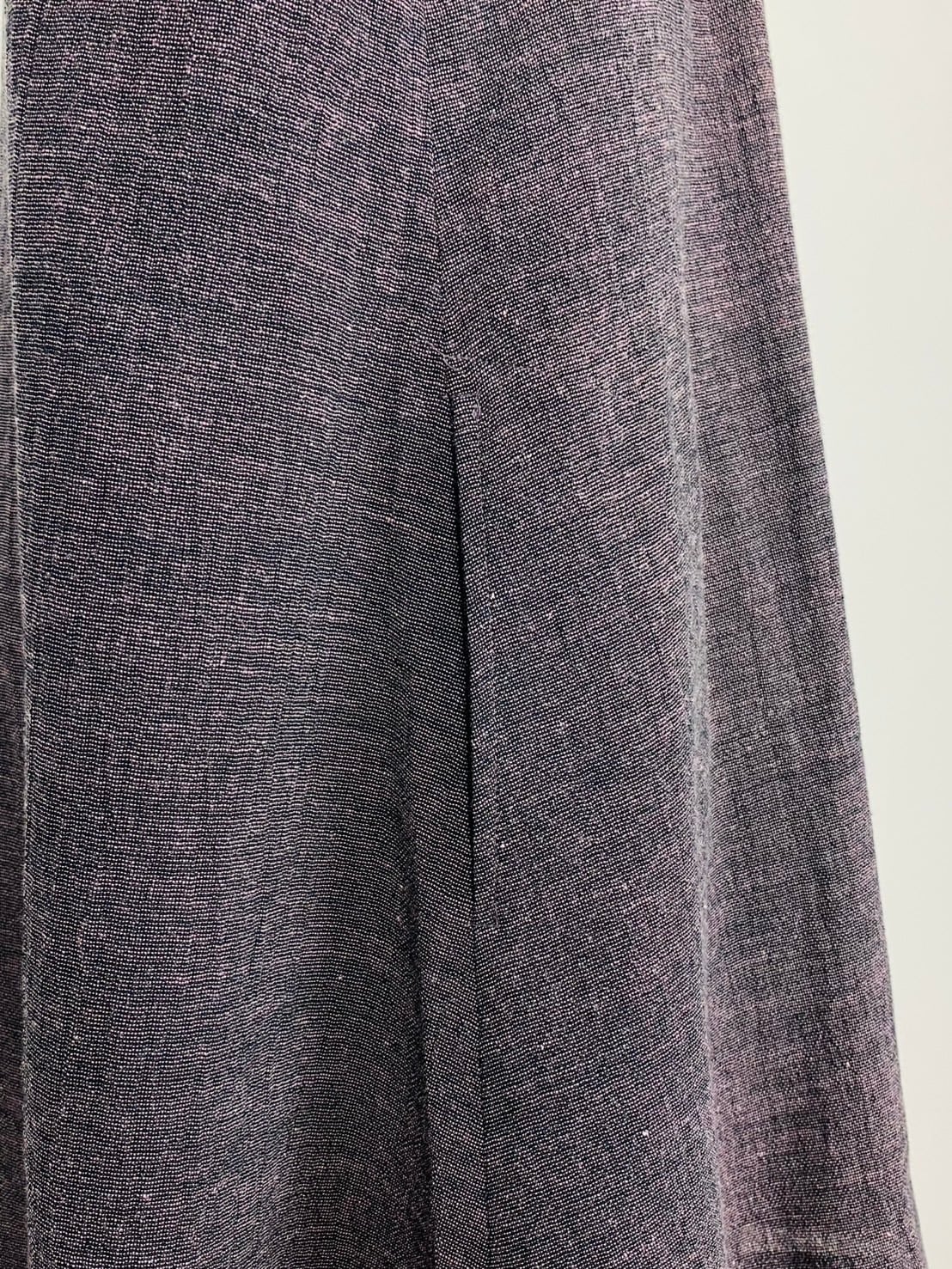 252101 ひねり襟のチュニック 遠州織物 先染め楊柳