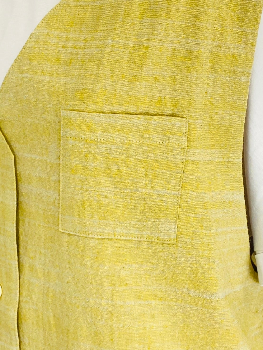 254021 ポケット付きベスト 3カラー 遠州織物 うすで逆スラブ