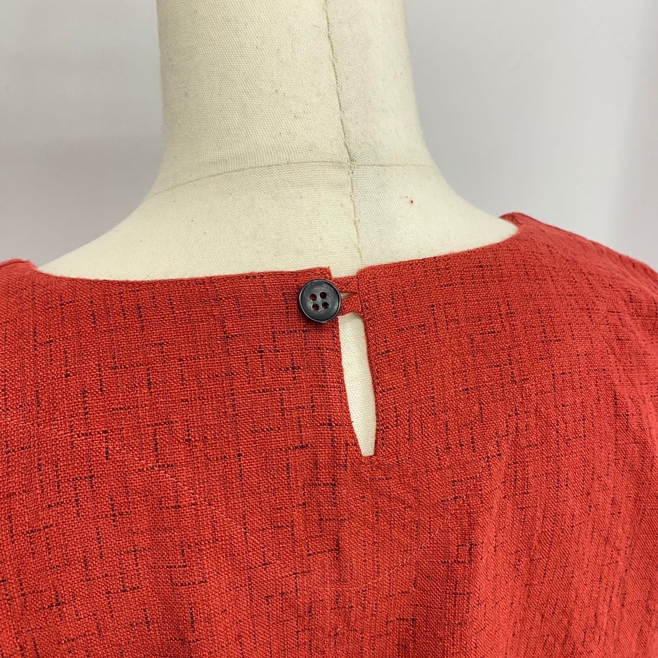 252031 切替ビッグワンピース(長袖) 遠州織物 たてよこ絣