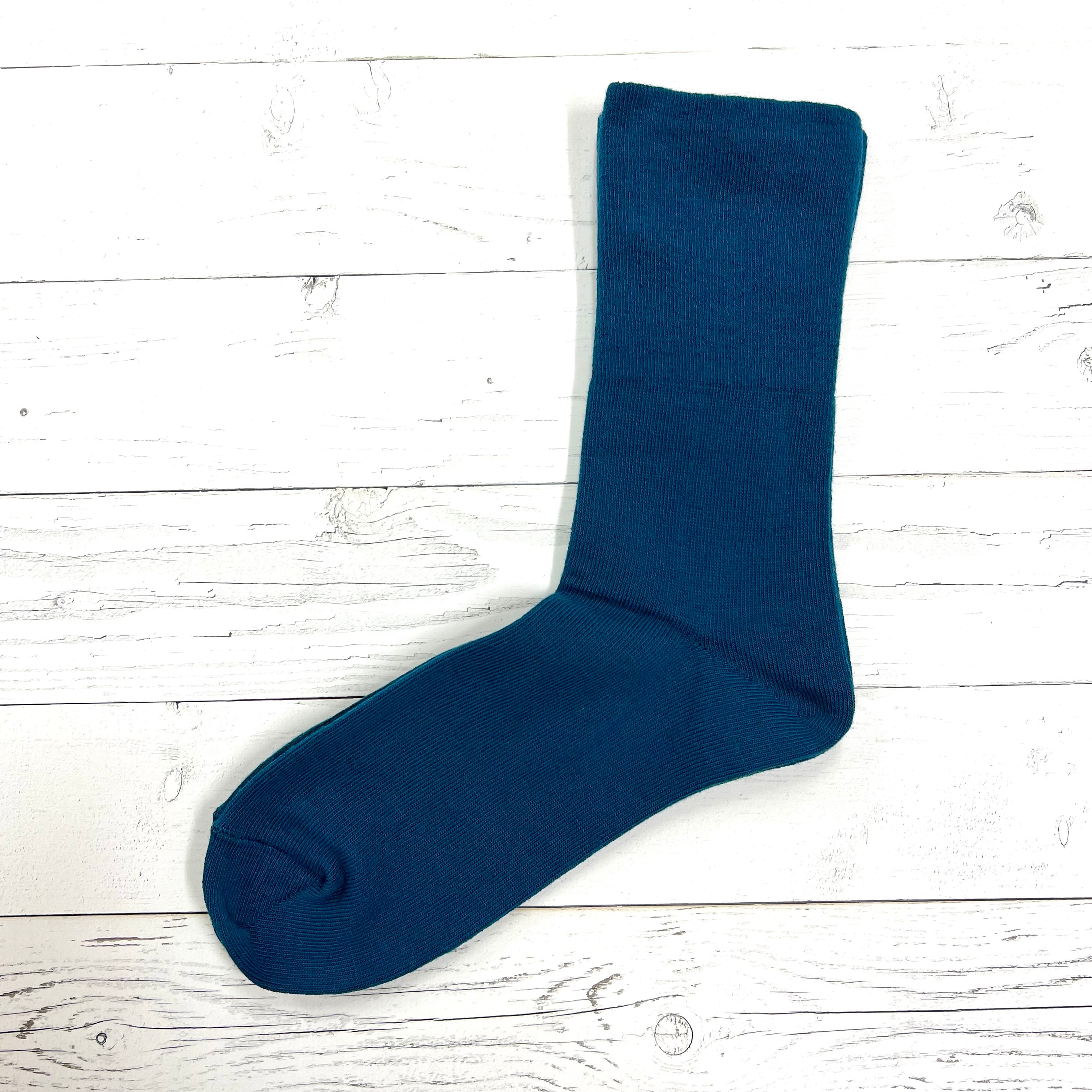 KU2301 締め付けないゴムなし靴下 プレーン 5カラー 綿コーマ オーガニックコットン