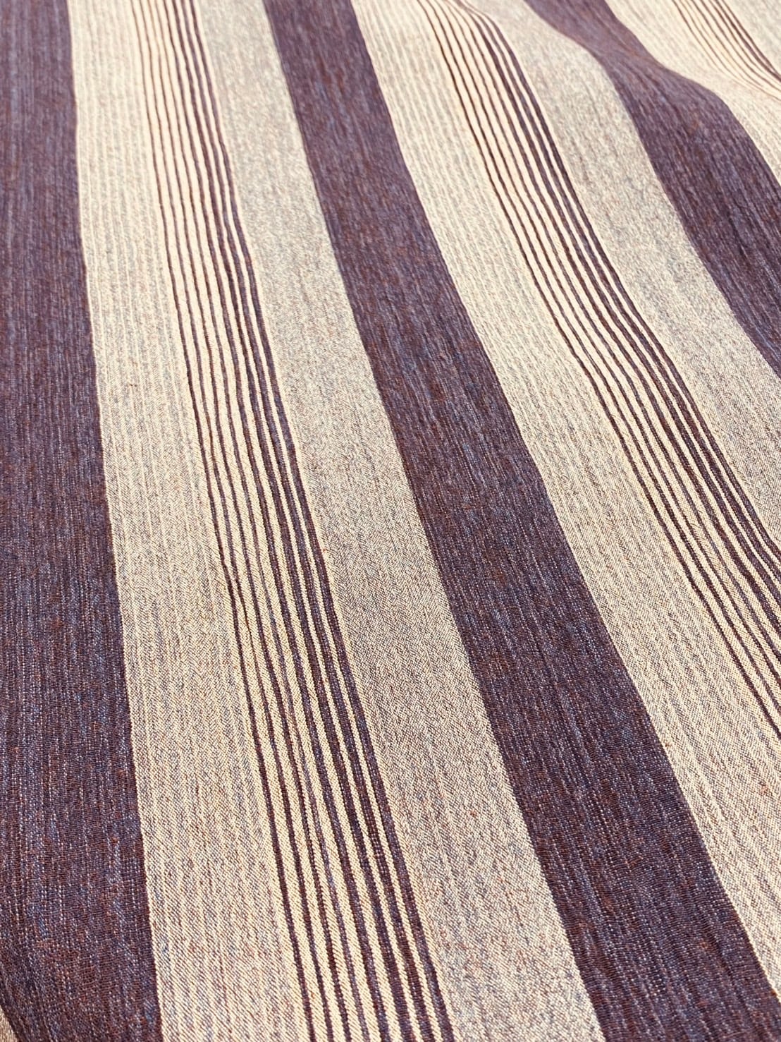 232019 切替ビッグワンピース 亀田縞 パープル系