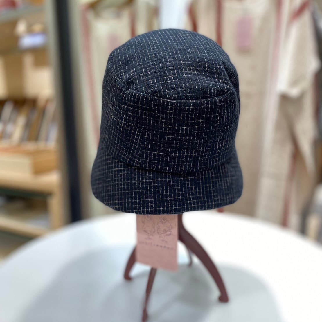 メリーハット バケットハット 2カラー 遠州織り 逆スラブたてよこ絣