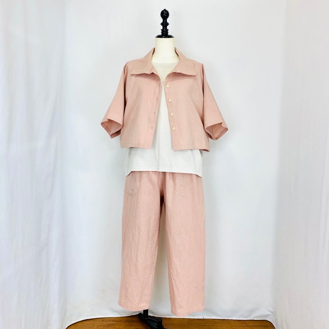 245031 ヨーク切替えパンツ 3カラー 遠州織物 うすで逆スラブ