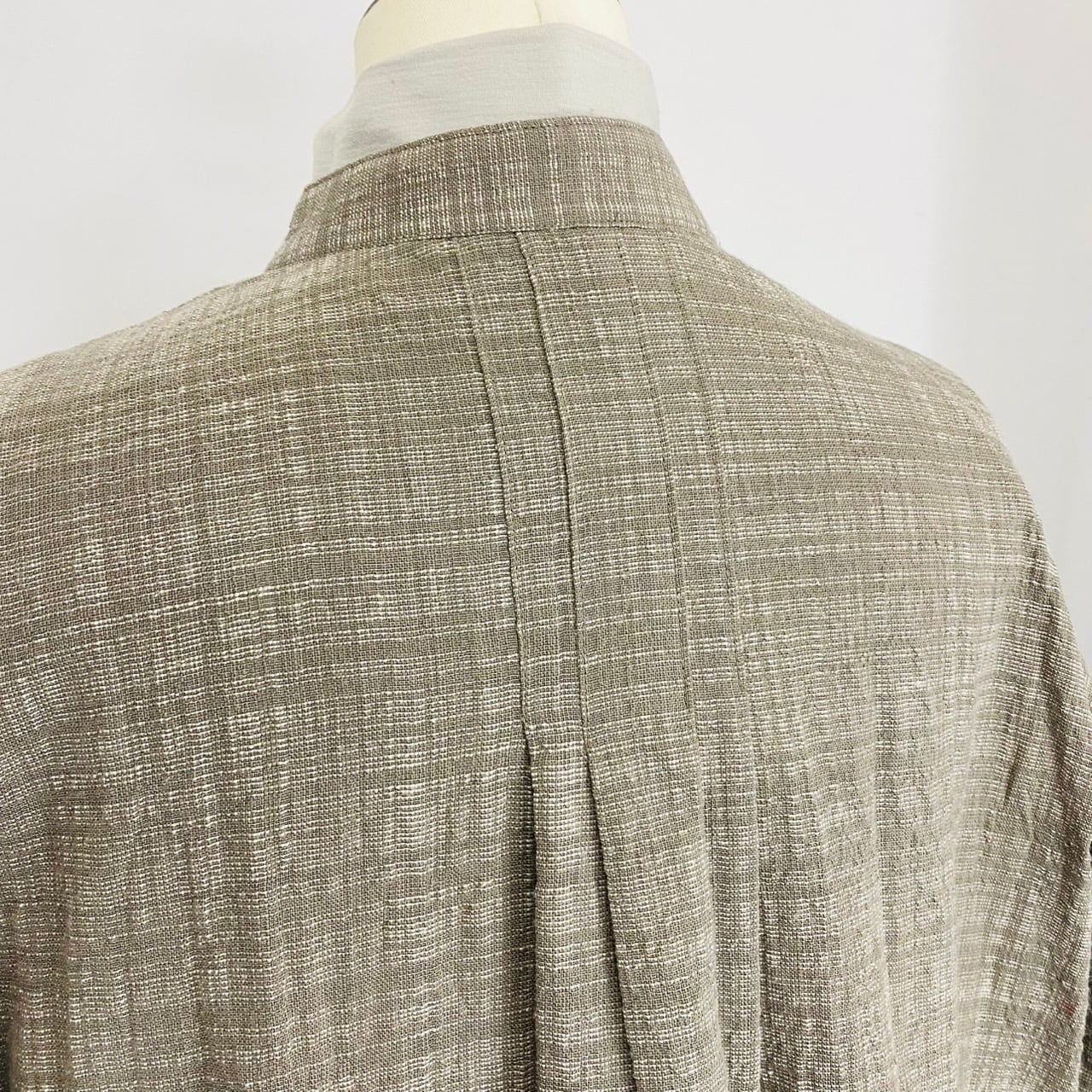 251011　タックのコート　2カラー　遠州織物　うすで逆スラブ