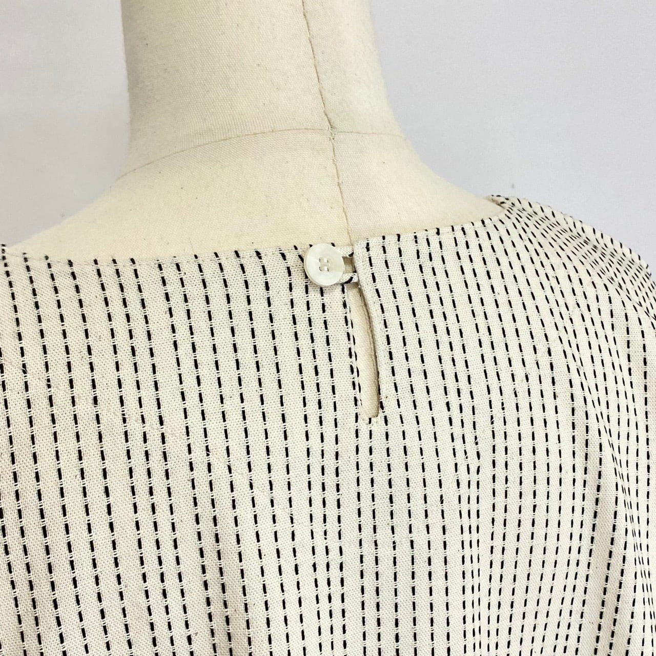 2320133   切替ビッグワンピース　2カラー　安曇野染め　刺し子