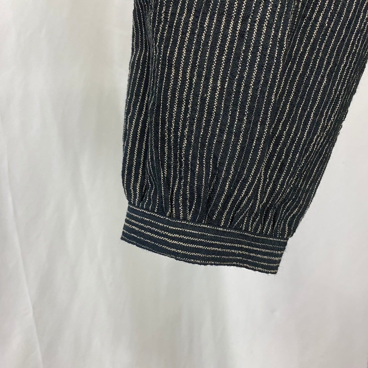 232062　前立て開きビッグシャツワンピース　遠州織り　逆スラブ