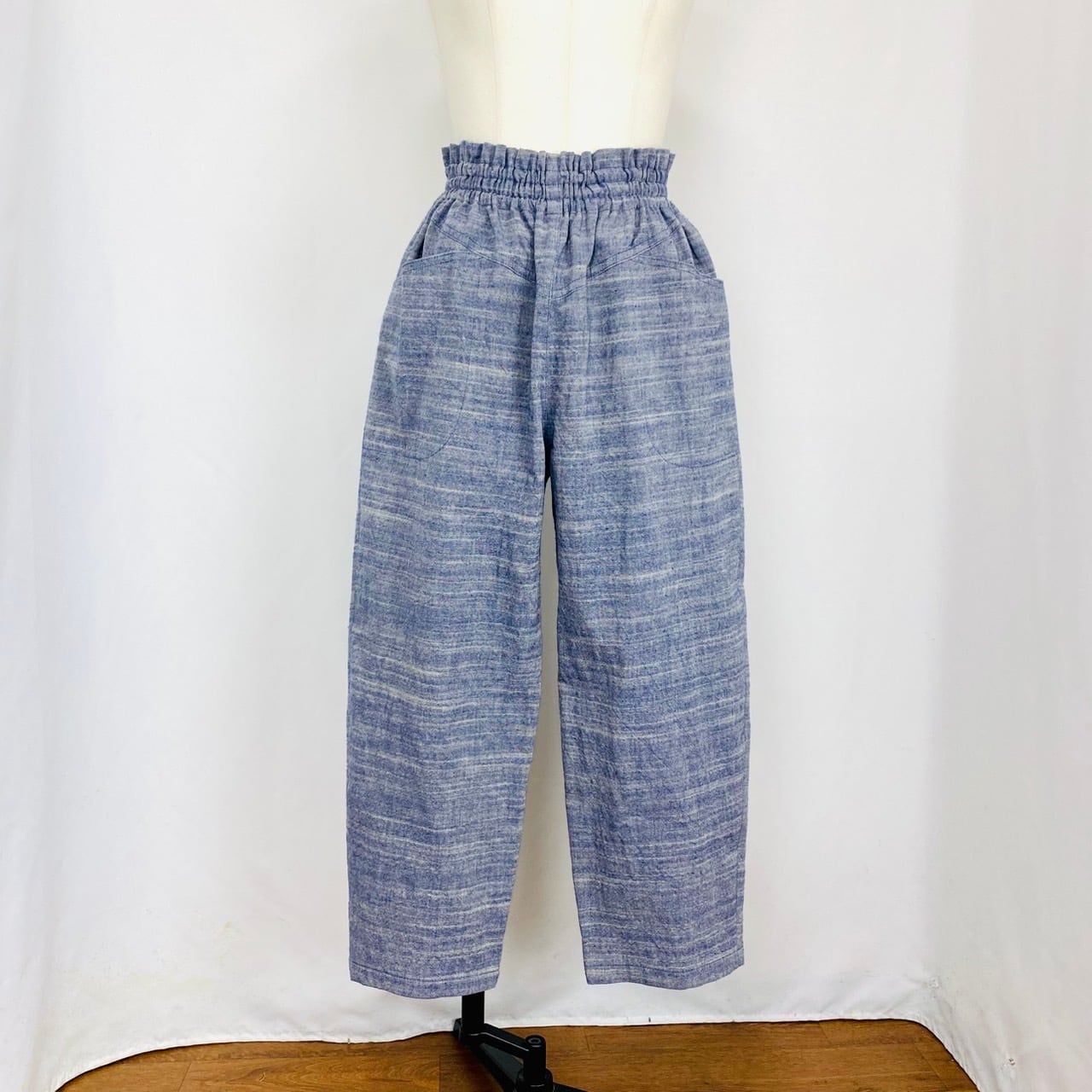 245031   ヨーク切替えパンツ　3カラー　遠州織物　うすで逆スラブ