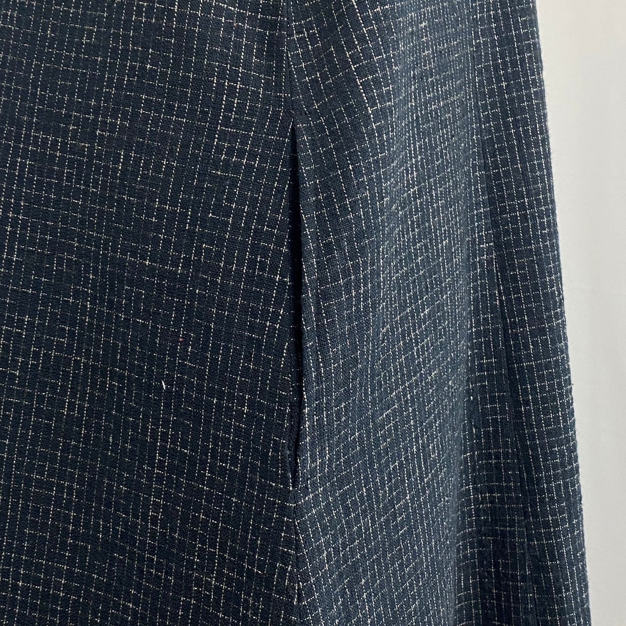 252041　前ファスナーのノースリーブワンピース　2カラー　遠州織物　たてよこ絣