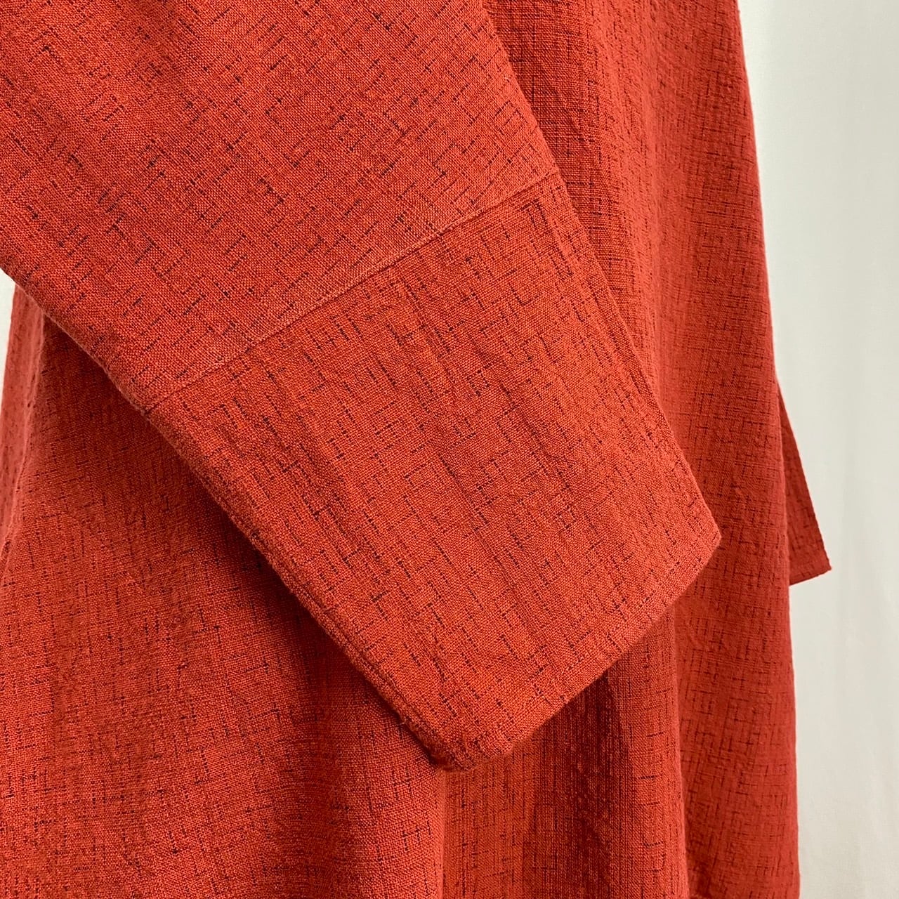 252031　切替ビッグワンピース（長袖）　遠州織物　たてよこ絣