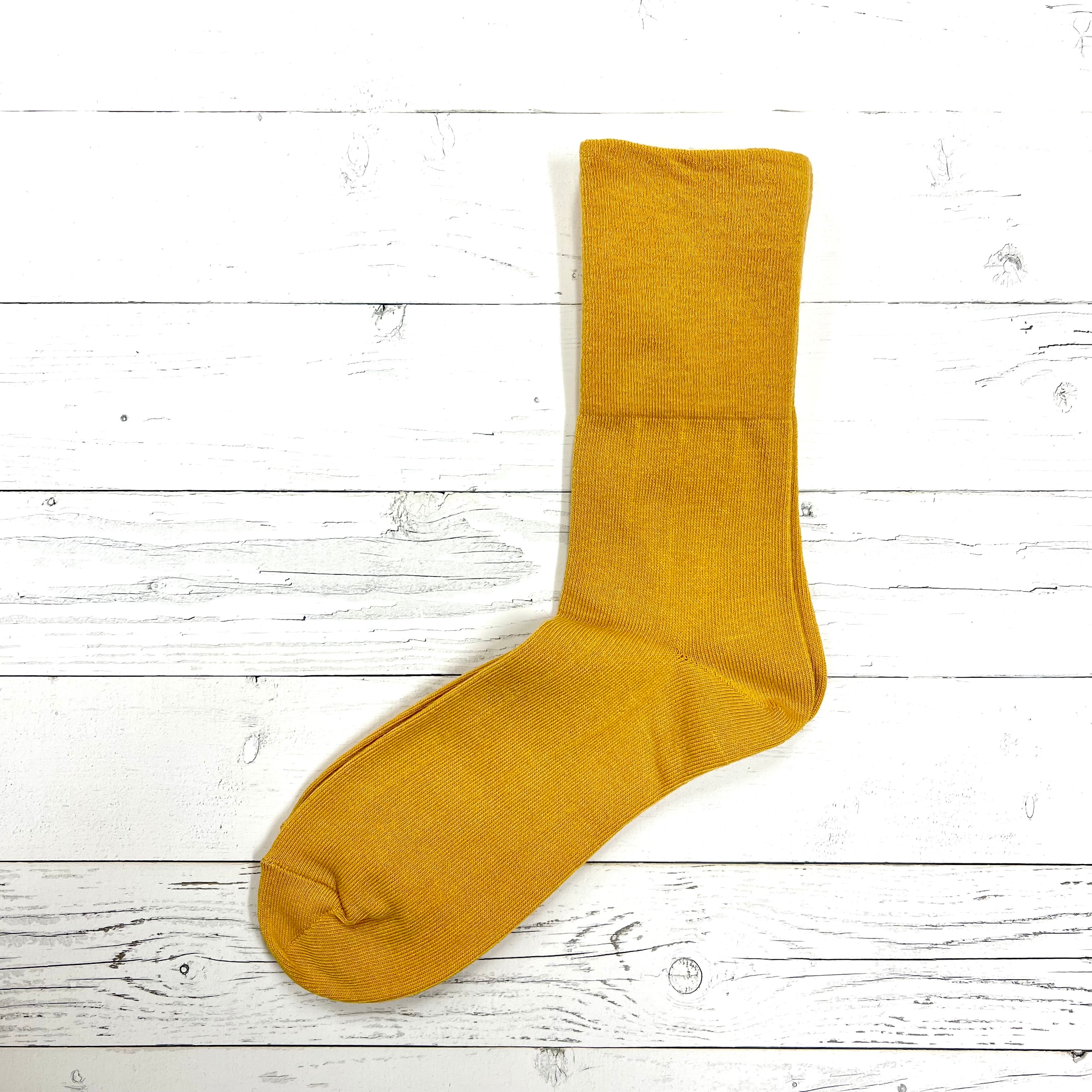 KU2301　締め付けないゴムなし靴下　プレーン　5カラー　綿コーマ　オーガニックコットン