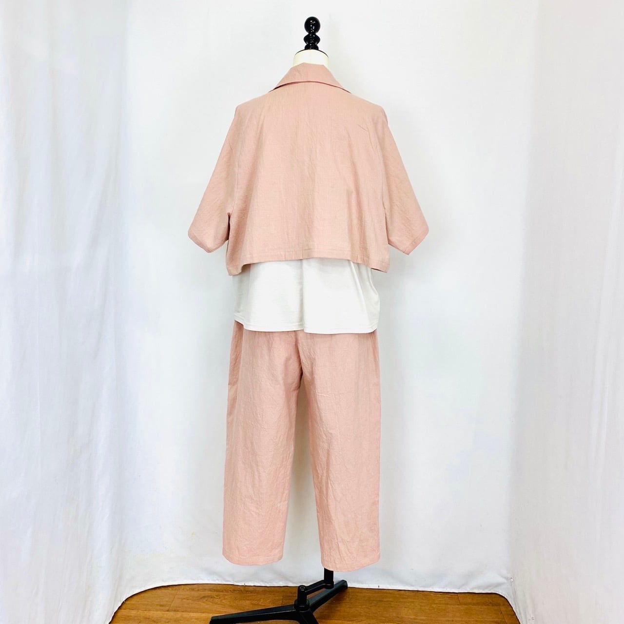 241011　ボレロ風ジャケット　3カラー　遠州織物　うすで逆スラブ