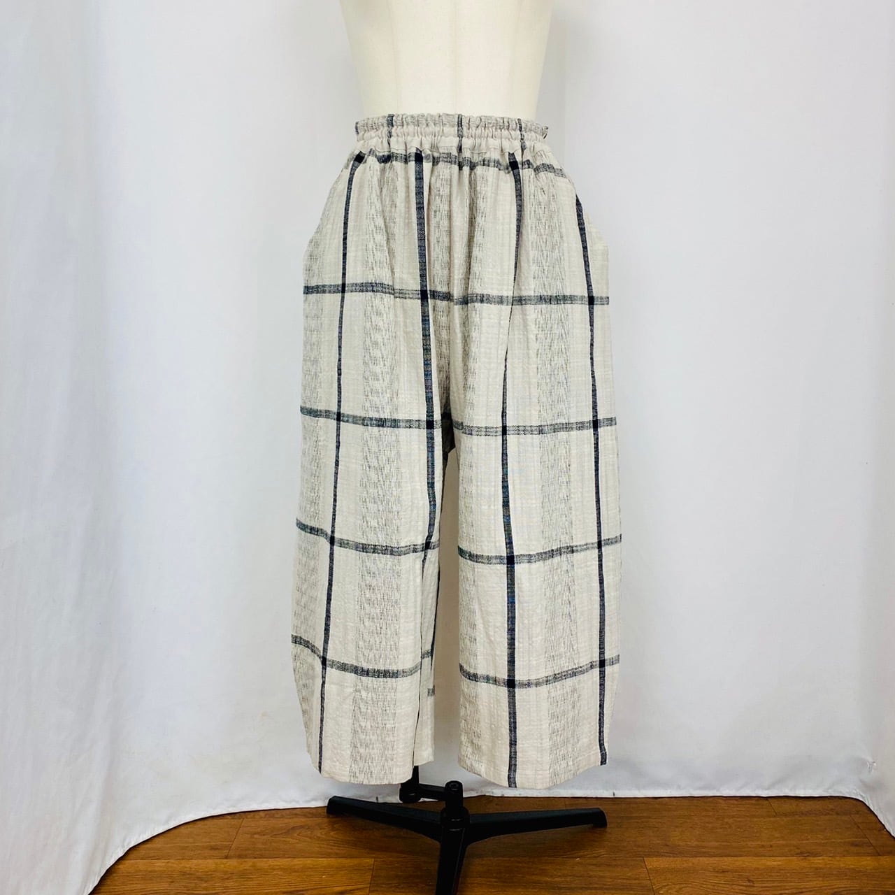 【再販】235041   ストレスフリーパンツ(短丈)   2カラー　遠州織り