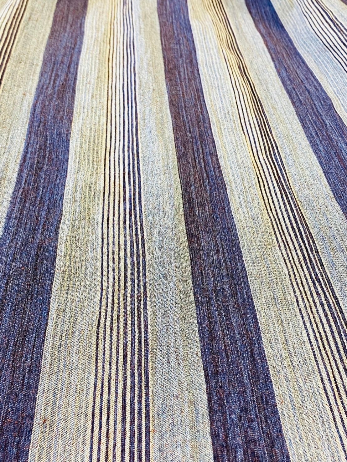 246019-1  ウエストギャザージャンパースカート　パープル系　亀田縞