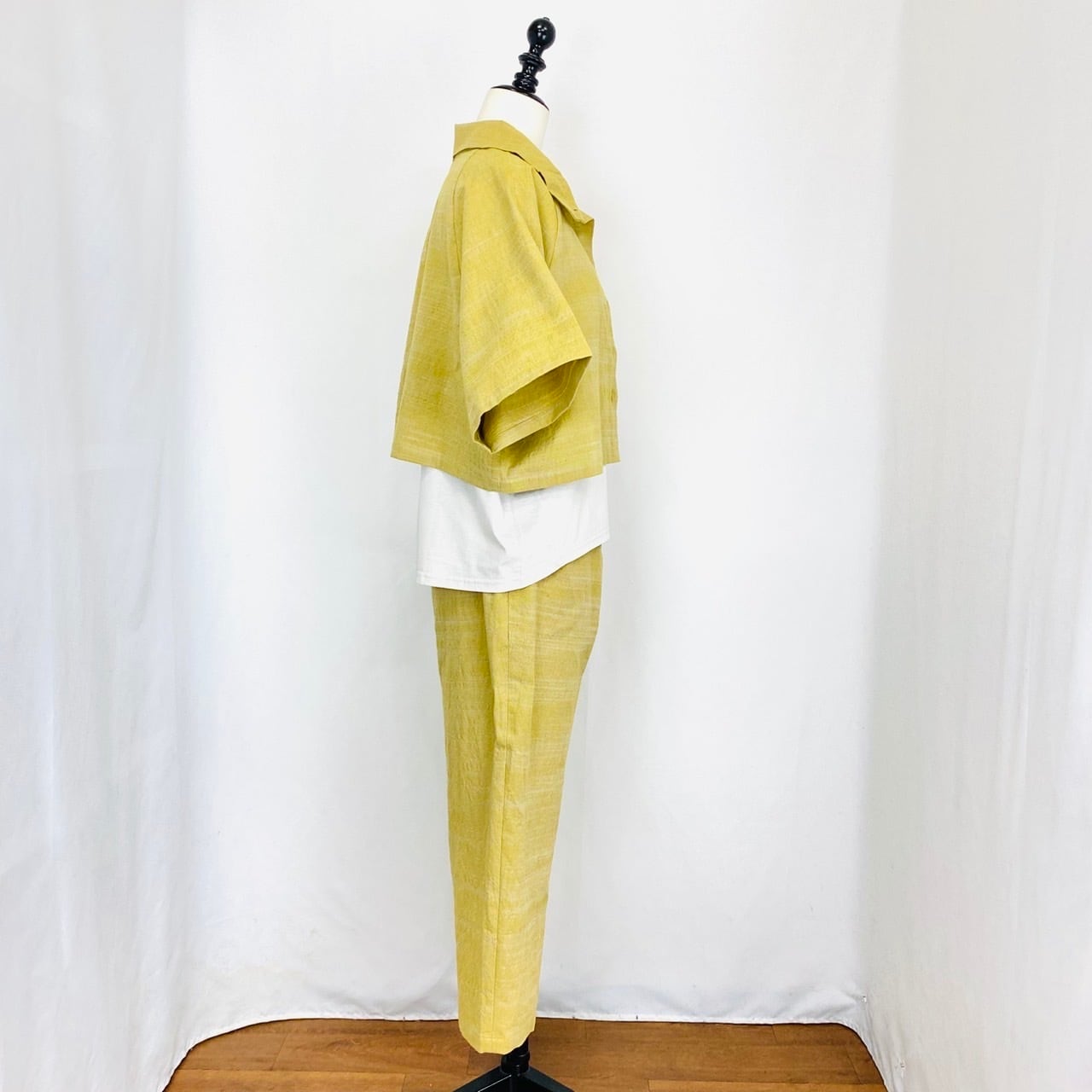 241011　ボレロ風ジャケット　3カラー　遠州織物　うすで逆スラブ