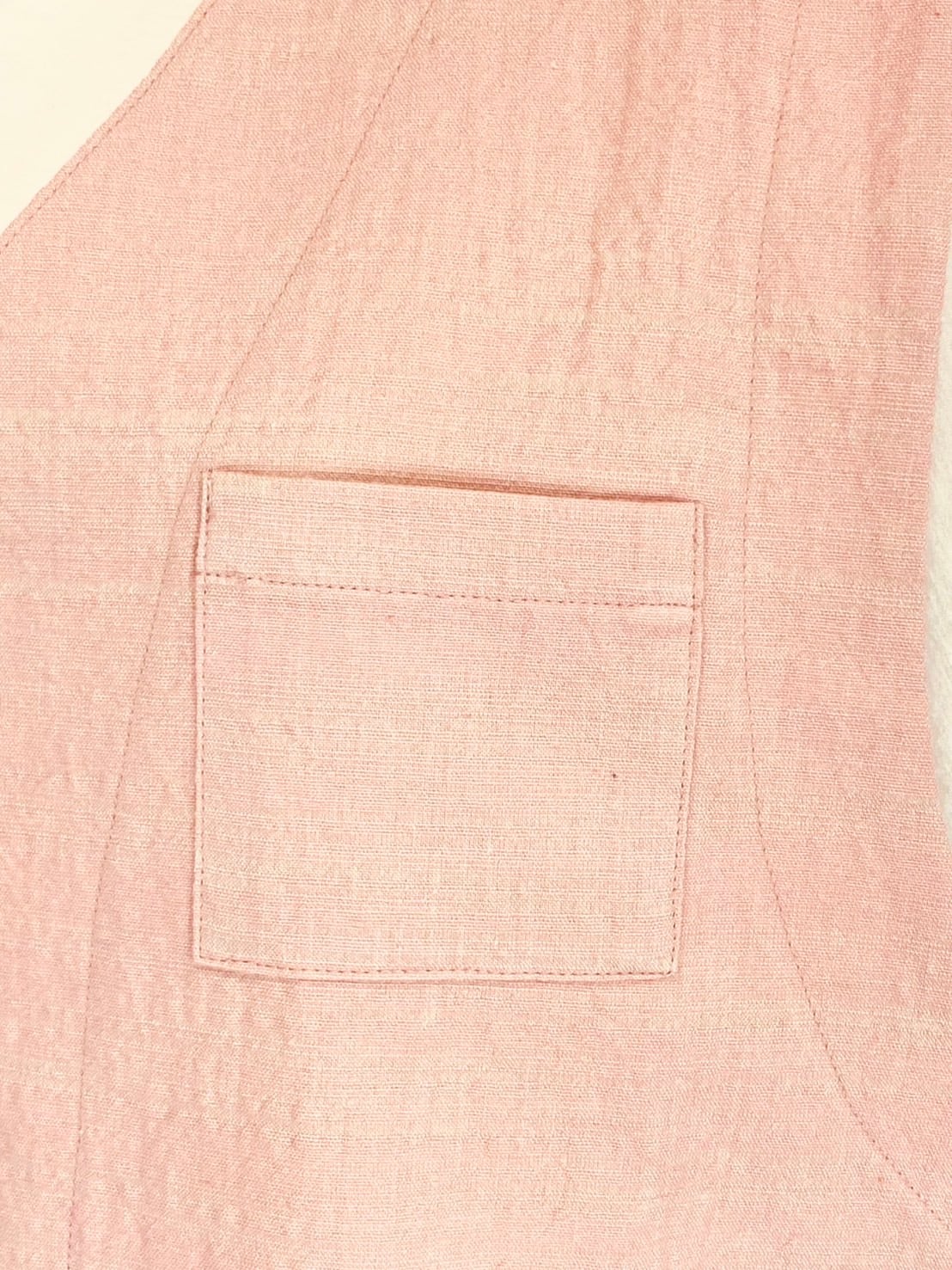 254021   ポケット付きベスト　3カラー　遠州織物　うすで逆スラブ