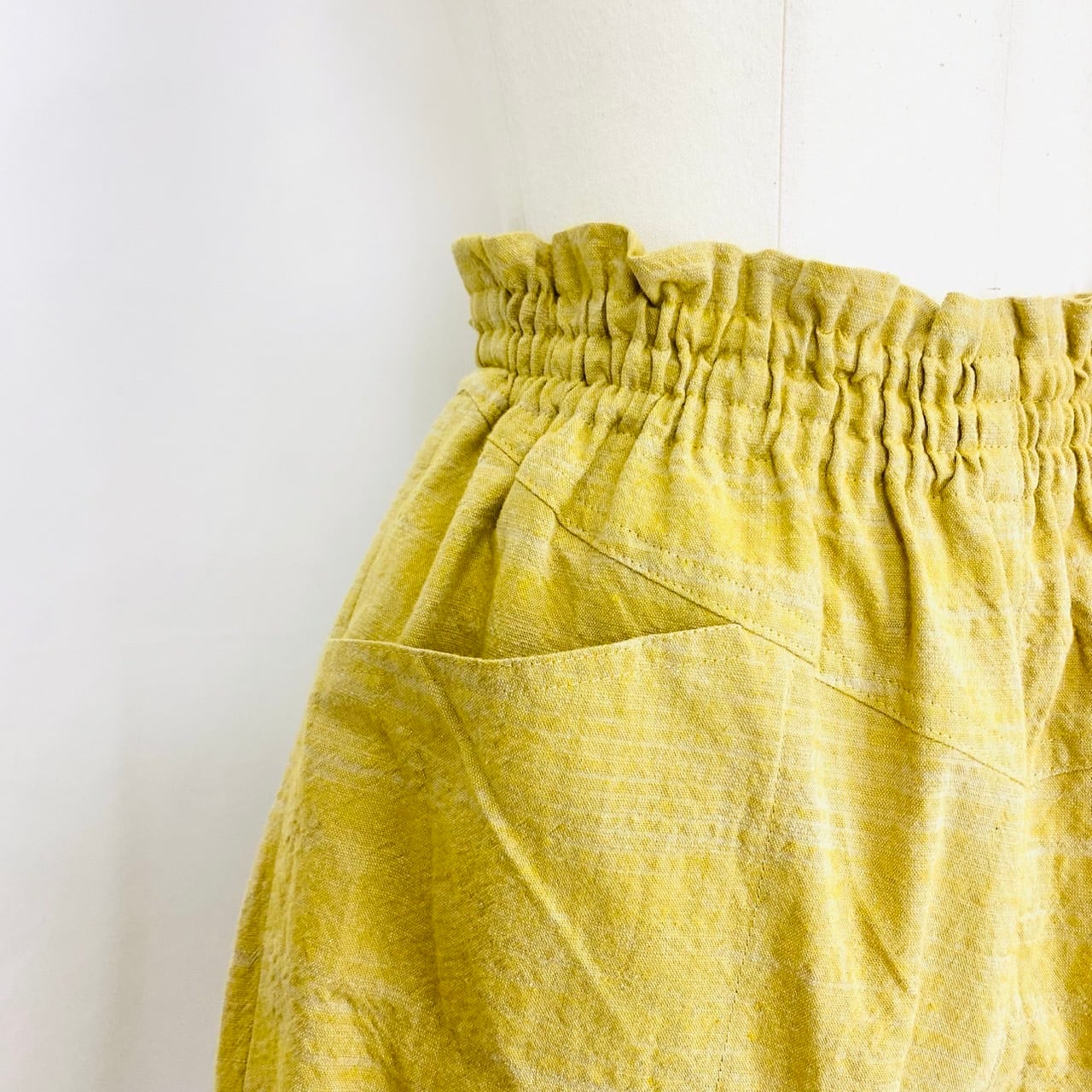 245031   ヨーク切替えパンツ　3カラー　遠州織物　うすで逆スラブ