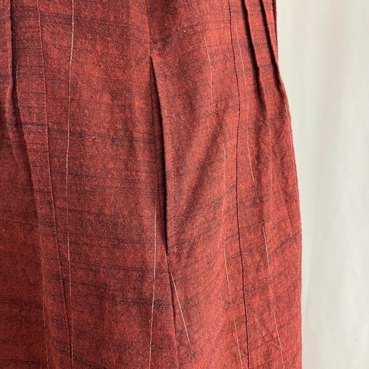 252071   ピンタックのワンピース　半袖　3カラー　遠州織物　厚手ストライプ