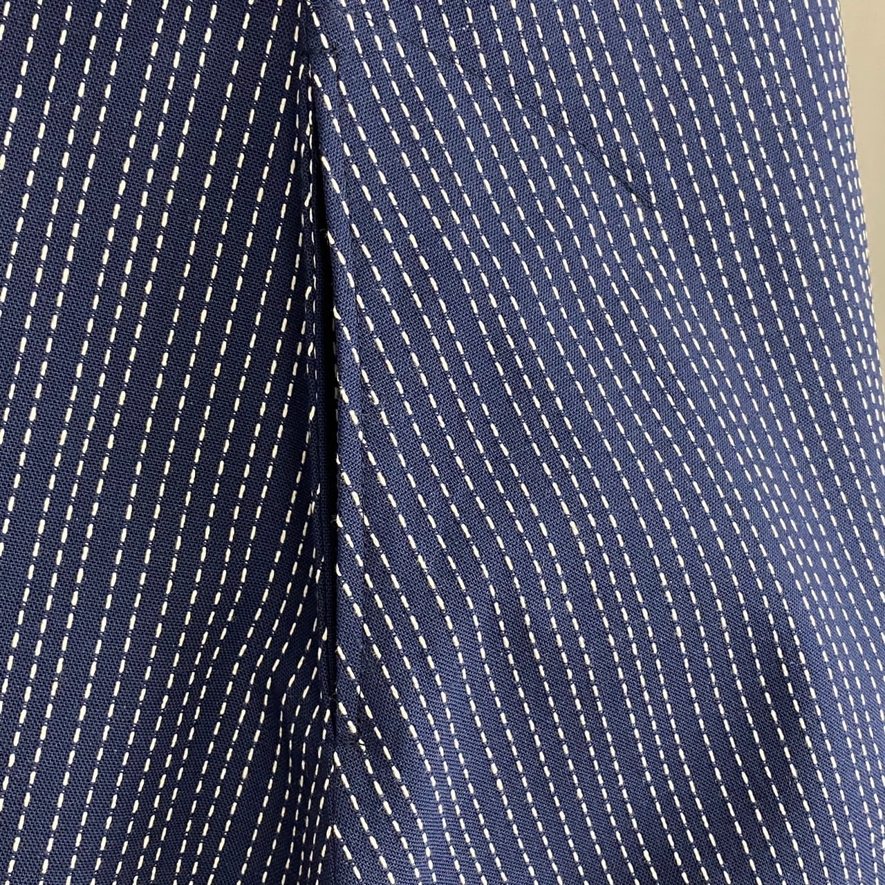 2320133   切替ビッグワンピース　2カラー　安曇野染め　刺し子