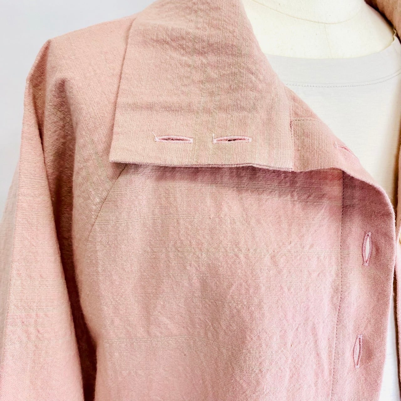 241011　ボレロ風ジャケット　3カラー　遠州織物　うすで逆スラブ