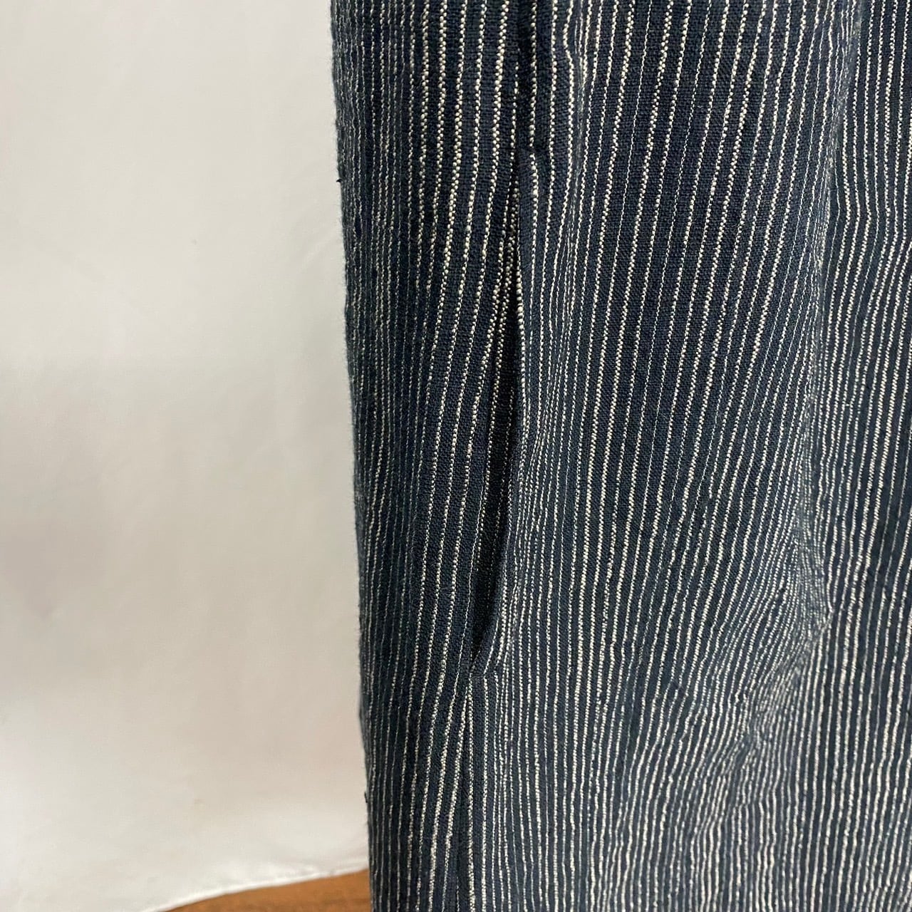 232062　前立て開きビッグシャツワンピース　遠州織り　逆スラブ