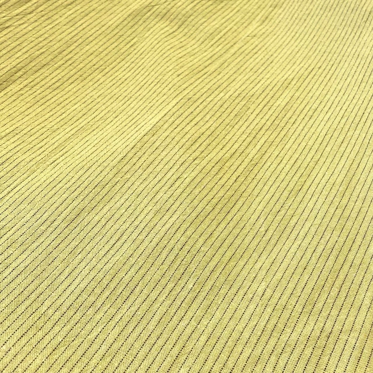 245018　ストレスフリーワイドパンツ　2カラー　綿麻先染めストライプ