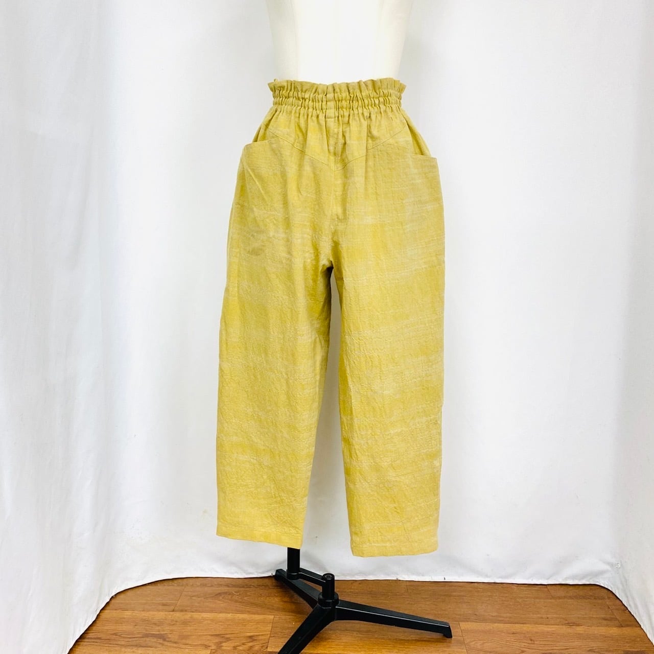 245031   ヨーク切替えパンツ　3カラー　遠州織物　うすで逆スラブ